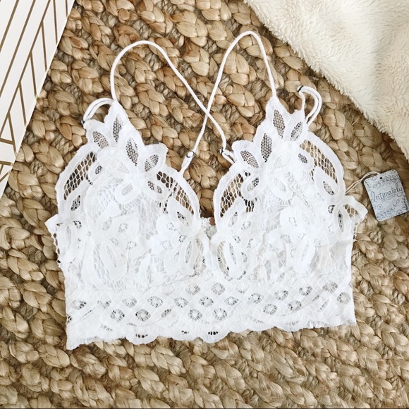 Free People Tops - {Intimately Free People} White lace bra top, L